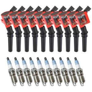 10Pack DG508 Ignition Coils For 1997-2016 Ford E350 Excursion F250 F350 V10 6.8L